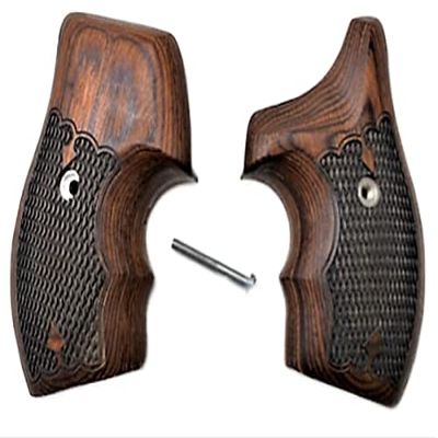 Premium Gun Grips  Rosewood Low Profile Half Wrap J-Frame Style Grips