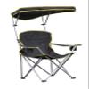 Quik Shade Extra Wide Folding Camp Chair with Tilt UV Sun Protection Canopy, Black view 1