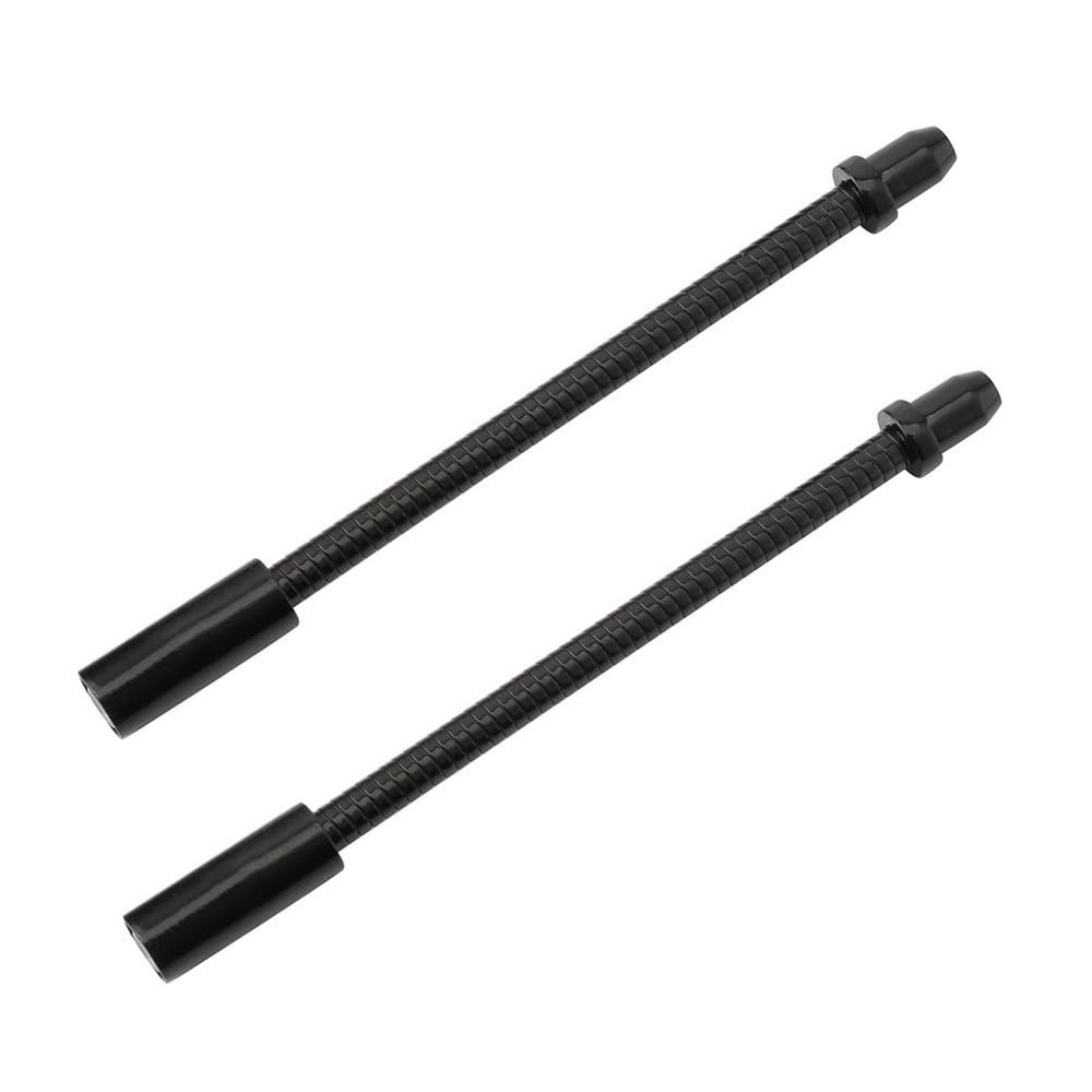 2Pcs Bike Flexible V-Brake Noodle Cable Guide Rubber Boots Bicycle Cycling (Black)