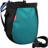 MoKo Rock Climbing Chalk Bag, Bouldering Chalk Pot Bucket with Adjustable Belt & Carabiner Drawstring Climbing Gear for Rock Climbing Weight Lifting Gymnastics Crossfit - Black & Light Blue view 1