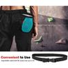 MoKo Rock Climbing Chalk Bag, Bouldering Chalk Pot Bucket with Adjustable Belt & Carabiner Drawstring Climbing Gear for Rock Climbing Weight Lifting Gymnastics Crossfit - Black & Light Blue view 4