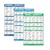 QUICKFIT 3 Pack - Dumbbell Workouts + Bodyweight Exercises + Barbell Routine Poster Set - Set of 3 Workout Charts (Laminated, 18" x 24") view 1