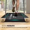 GYMAX Walking Pad, 2.25HP Dual Display Foldable Treadmill for Home with Remote/Smart App Control, Portable Compact Treadmill for Office Under Desk, Folding Running Machine for Small Spaces (Gold) view 3