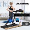 GYMAX Walking Pad, 2.25HP Dual Display Foldable Treadmill for Home with Remote/Smart App Control, Portable Compact Treadmill for Office Under Desk, Folding Running Machine for Small Spaces (Gold) view 4