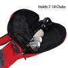 Big Teeth Golf Sunday Bag, Small Golf Bag Lightweight, Par 3 Golf Bag for A Few Clubs Driving Range, Practice with Carry Shoulder Strap Foldable Multi-Colour view 4