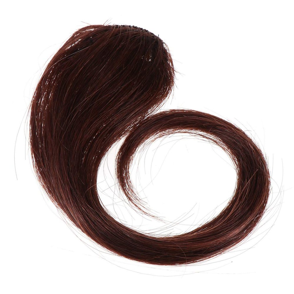 Beaupretty Wig Fake Hairpiece for Women Light Brown Clip Fringe for Easy Styling and Everyday Wear