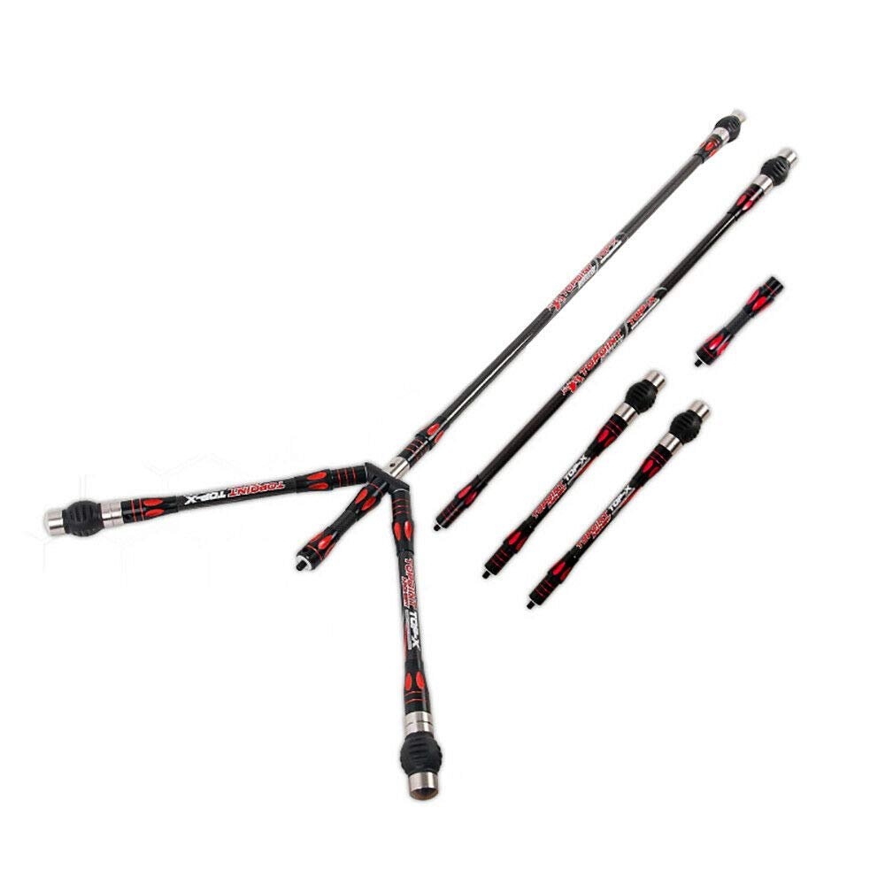 30" 10" 5" Archery Balance Bar Rod Carbon Stabilizer System Bow Damper Weight