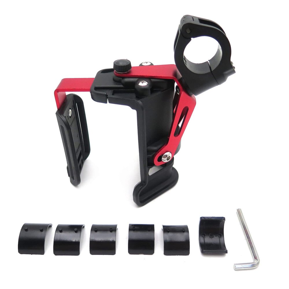 HTTMT- Universal 22mm 25mm 28mm Motorcycle Bicycle Adjustable Durable Handlebar Cup Holder Mount Easy Install On Handlebar Mirror Stock Stroller [P/N: GZSP-SP-014]