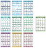 10 Pack - Exercise Workout Poster Set - Cable Machine, Dumbbell, Suspension, Kettlebell, Resistance Bands, Stretching, Bodyweight, Barbell, Yoga Poses, Exercise Ball (LAMINATED, 18" x 24") view 1