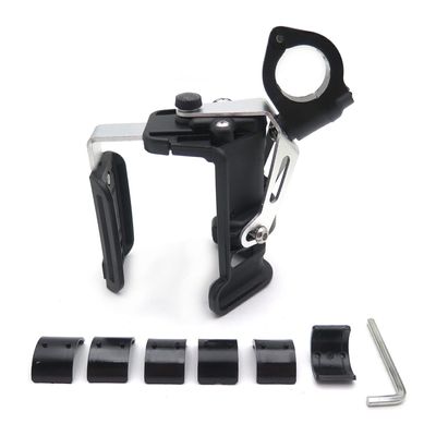 HTTMT- Universal 22mm 25mm 28mm Motorcycle Bicycle Adjustable Durable Handlebar Cup Holder Mount Easy Install On Handlebar Mirror Stock Stroller [P/N: GZSP-SP-014]