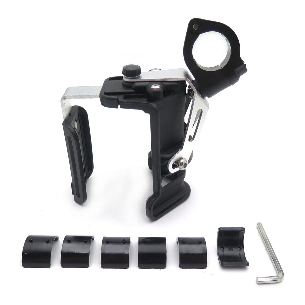 HTTMT- Universal 22mm 25mm 28mm Motorcycle Bicycle Adjustable Durable Handlebar Cup Holder Mount Easy Install On Handlebar Mirror Stock Stroller [P/N: GZSP-SP-014]