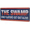 Open Road Brands University of Florida The Swamp Slogan Wood Wall Decor - Large Florida Gators Sign - Only Gators Get Out Alive view 2