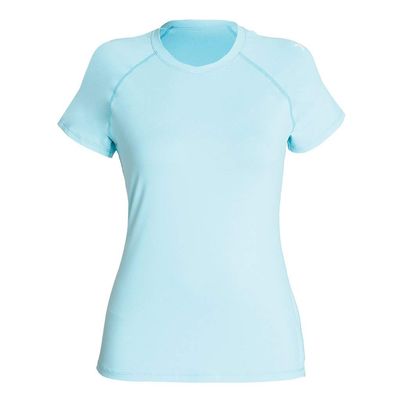 XCEL Womens Ventx Short Sleeve UV Rashguard - Solid Light Blue | XX-Large