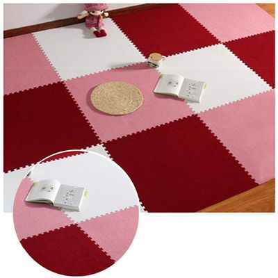 ALGFree Baby Children Foam Puzzle Exercise Mat Interlocking Floor Mats Waterproof Non-Slip Bedroom School Protective Flooring, 1cm Thick, 5 Colour (Color : D, Size : 60x60x1cm-6pcs)
