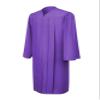 CLERKMANS Purple High School Graduation Gown  Matte Fabric 51 (5'6"-5'8") view 1