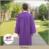 CLERKMANS Purple High School Graduation Gown  Matte Fabric 51 (5'6"-5'8") view 4