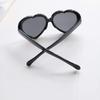 FOURCHEN Childrens Heart Shaped Sunglasses Classic Girls UV400 Retro Love Kids Glasses(Heart -Black) view 4