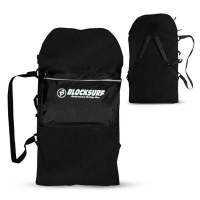 BLOCKSURF Bodyboard Bag | Holds Up to Two 42" Boards | Heavy-Duty Waterproof Design | Adjustable Backpack & Crossbody Straps | Extra Storage Pockets for Gear
