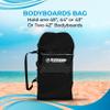 BLOCKSURF Bodyboard Bag | Holds Up to Two 42" Boards | Heavy-Duty Waterproof Design | Adjustable Backpack & Crossbody Straps | Extra Storage Pockets for Gear view 3