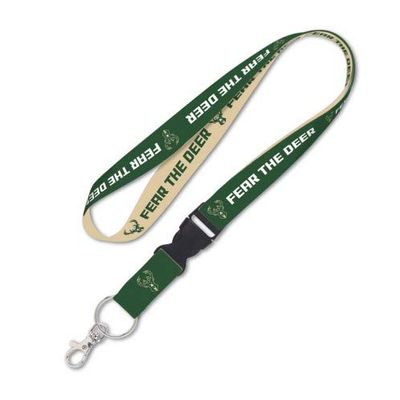 WinCraft Milwaukee Bucks Lanyard with Detachable Buckle, 1" - Fear The Deer