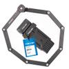 fischer 50385 Folding Lock, Black, 110 cm view 1