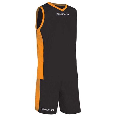 Givova KIT Power Interlock Nero/Arancio Tg. XL