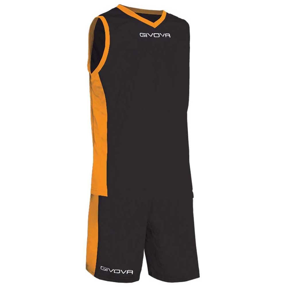 Givova KIT Power Interlock Nero/Arancio Tg. XL