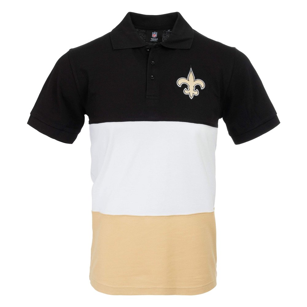 FOCO NFL New Orleans Saints Mens Polo Short Sleeve ShirtPolo Short Sleeve Shirt, Rugby Scrum, L