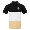 FOCO NFL New Orleans Saints Mens Polo Short Sleeve ShirtPolo Short Sleeve Shirt, Rugby Scrum, L view 1