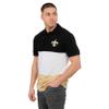 FOCO NFL New Orleans Saints Mens Polo Short Sleeve ShirtPolo Short Sleeve Shirt, Rugby Scrum, L view 4