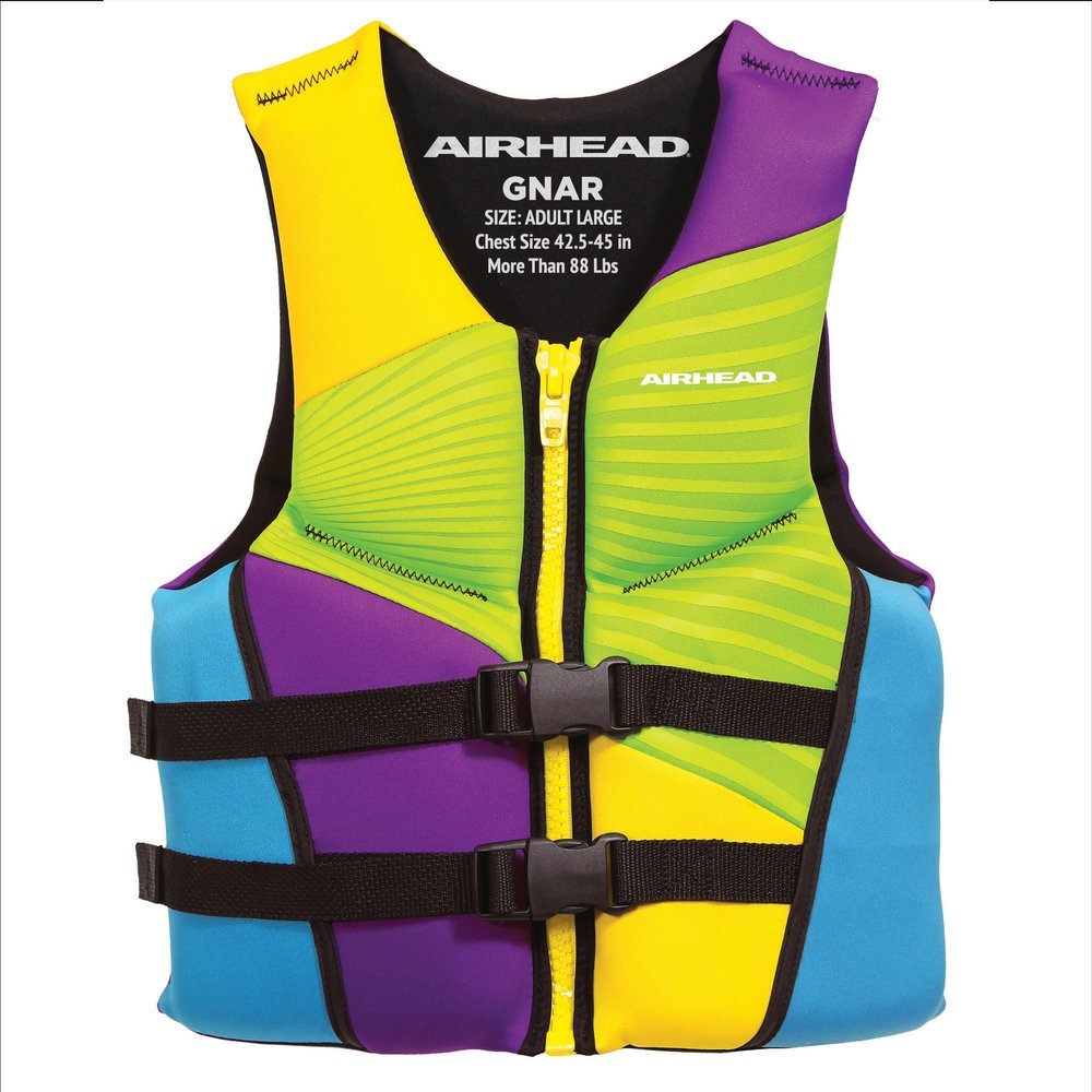 Airhead Adult/Youth Gnar Kwik-Dry Neolite Life Jacket, US Coast Guard Approved