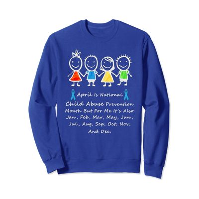 April Child Abuse Awareness Month Teacher Matching Outfit Sweatshirt