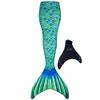 Fin Fun Mermaidens - Mermaid Tails for Swimming for Women, Teens and Adults with Monofin, Medium, Aussie Green view 1