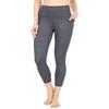 Skechers Women's Go Walk High Waisted 7/8 Legging Leggings, Heathered Gray, Medium view 1
