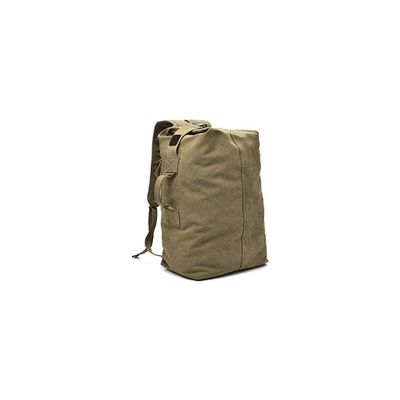 Multifunctional Military Tactical Style Canvas Backpack, Outdoor Sports Gym Bag, Men Hiking Camping Backpack