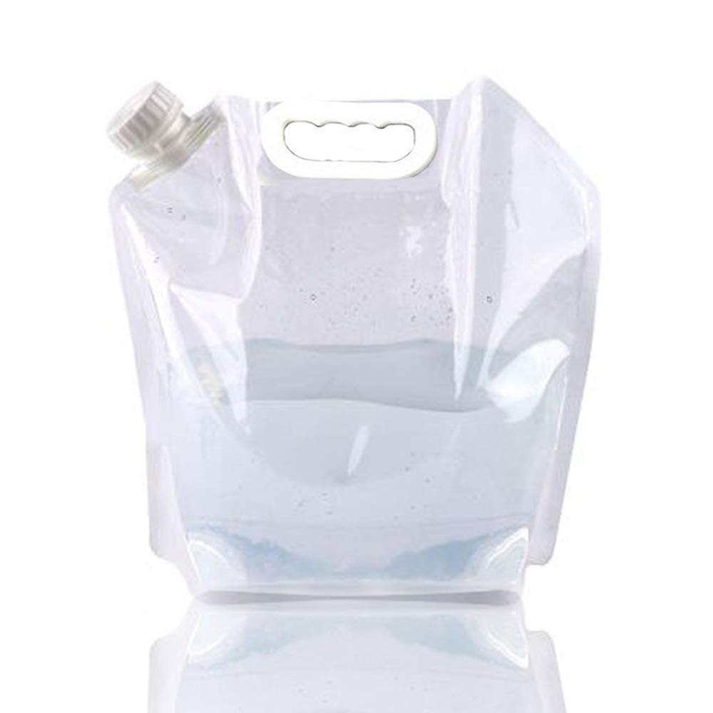 SUPANT 10 litres / 2.6 Gal Collapsible Water Jug Container, Freezable, BPA Free Plastic Water Carrier Tank, Outdoor Folding Water Bag for Sport Camping Riding Mountaineer, Food Grade