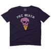 0259. dope Chill Till Death Ice Cream Skull Graphic Streetwear Society for Men T Shirt (Navy Blue, 2X-Large) view 1