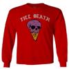 0259. dope Chill Till Death Ice Cream Skull Graphic Streetwear Society Men's Long Sleeve t Shirt (Red, Small) view 1