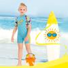 DIVE & SAIL Shorty Wetsuits for Kids One Piece Diving Suit Warm Swimsuit UV Protection Printed 2.5MM Swimwear Blue view 4