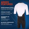 ZONE3 Men's Lava Long Distance Full Zip Short Sleeve Aero Suit (Black/White, X-Small) view 3