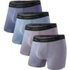 BAMBOO COOL Men's Ultra Breathable Underwear,No Riding Up Boxer Briefs with ComfortFlexible Waistband,Multipack view 1