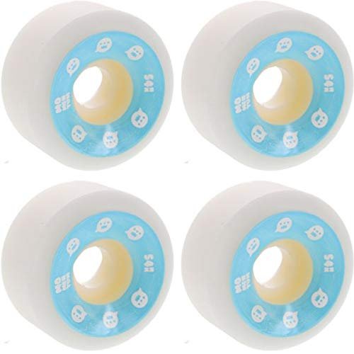 Momentum Wheels V2 Spiral White/Blue Skateboard Wheels - 54mm 101a (Set of 4)