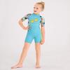 DIVE & SAIL Kids 2.5mm Wetsuit Thermal Warm Short Sleeve UV Protection Shorty Full Suit Stretch Swimsuits Sunsuit Blue view 2