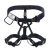 NewDoar Thickness Climbing Harness, CE Certification Wider Half Body Harness for Rock Rappelling Fire Rescuing Tree Climbing Gear (Black 2) view 1