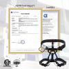 NewDoar Thickness Climbing Harness, CE Certification Wider Half Body Harness for Rock Rappelling Fire Rescuing Tree Climbing Gear (Black 2) view 2