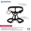 NewDoar Thickness Climbing Harness, CE Certification Wider Half Body Harness for Rock Rappelling Fire Rescuing Tree Climbing Gear (Black 2) view 3