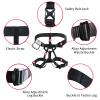 NewDoar Thickness Climbing Harness, CE Certification Wider Half Body Harness for Rock Rappelling Fire Rescuing Tree Climbing Gear (Black 2) view 4