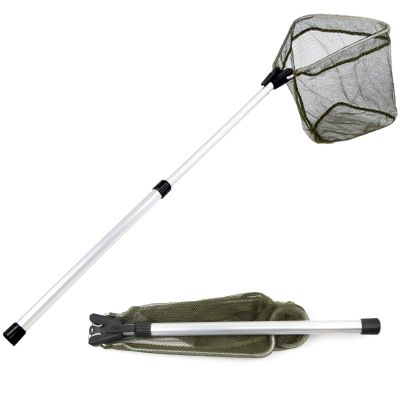 YVLEEN Kids Fishing Net for Lakes - Minnow Nets for Kids - Aluminum Collapsible Telescopic Fishing Pole Handle and Nylon Mesh Small Fishing net - Butterfly Nets for Kids Outdoor Playing
