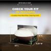 Football Display Case, Durable Clear Display Case with Mirror & Black Base, Case for Full Size Footballs, Sports Memorabilia, Collectibles, Keepsakes, (A004-GRR) view 3