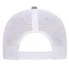 Adjustable Blank Cotton Blend Chambray 6 Panel Low Profile Baseball Cap/Trucker Hat (One Size Fits Most) (OSFM, Ch.Gry/Wht) view 2